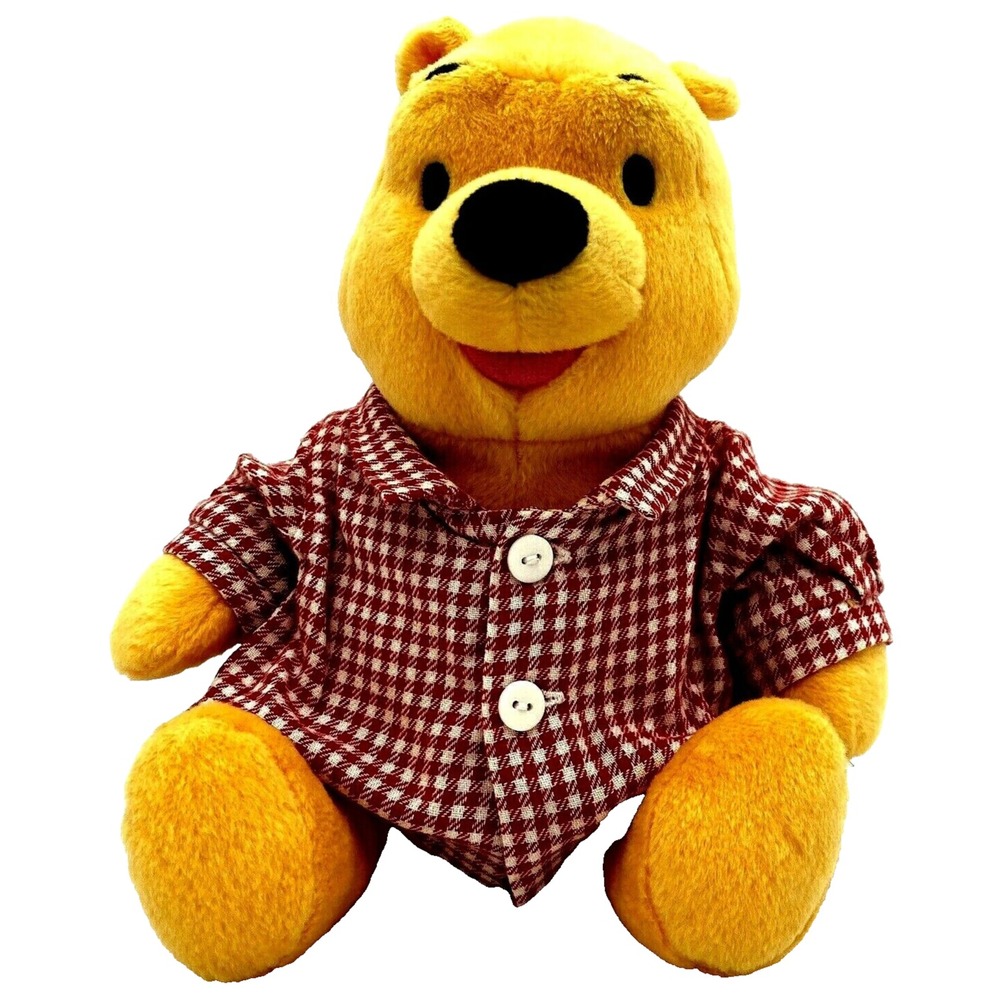 Winnie the Pooh Soft Plush Sitting Bear 2001 Disney Mattel Fisher Price